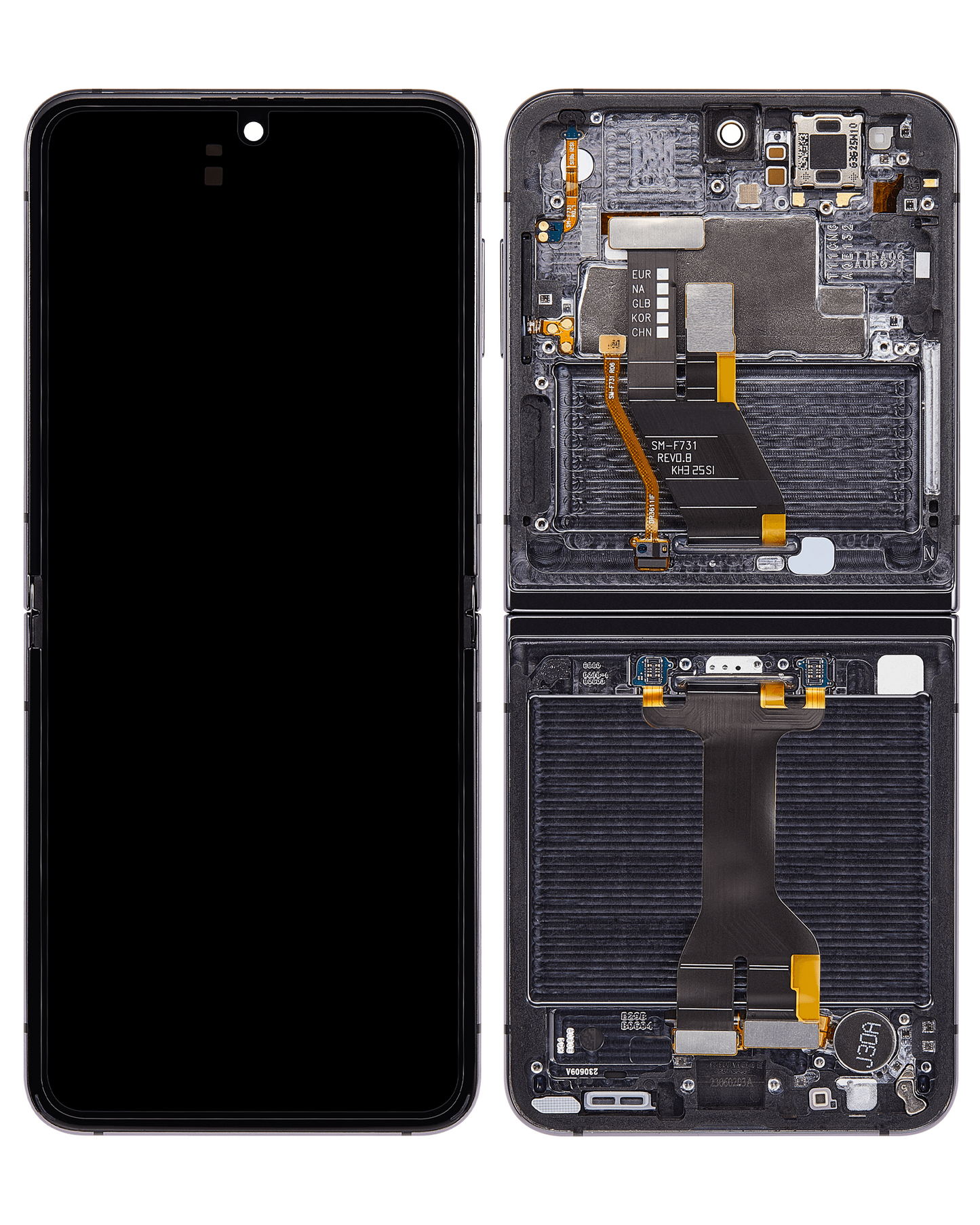 Pantalla Samsung Z Flip 5 Interna Oled Con Marco Gris (RX)