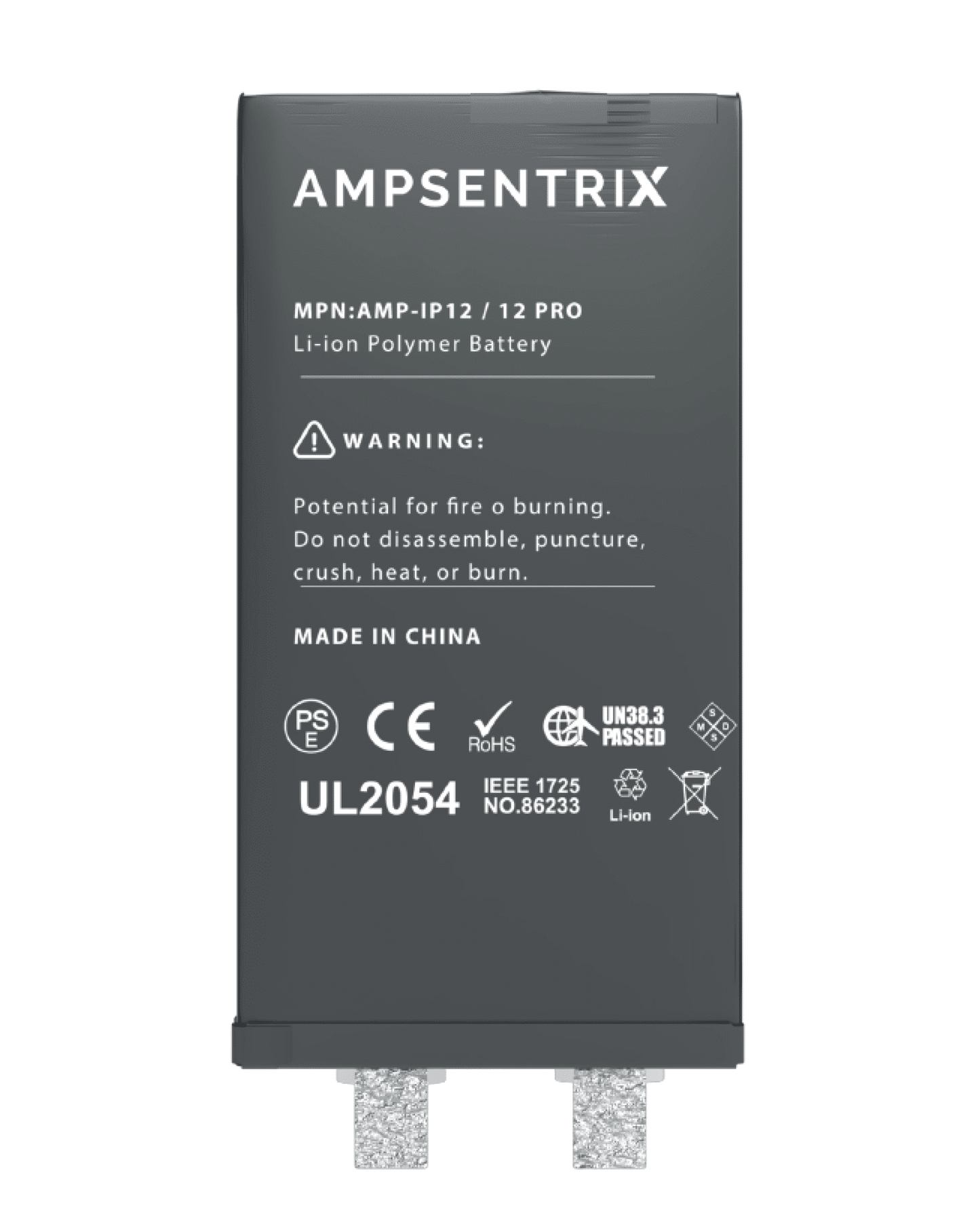 Batería AmpSentrix Core Tag-On Flex iPhone 12/12 Pro