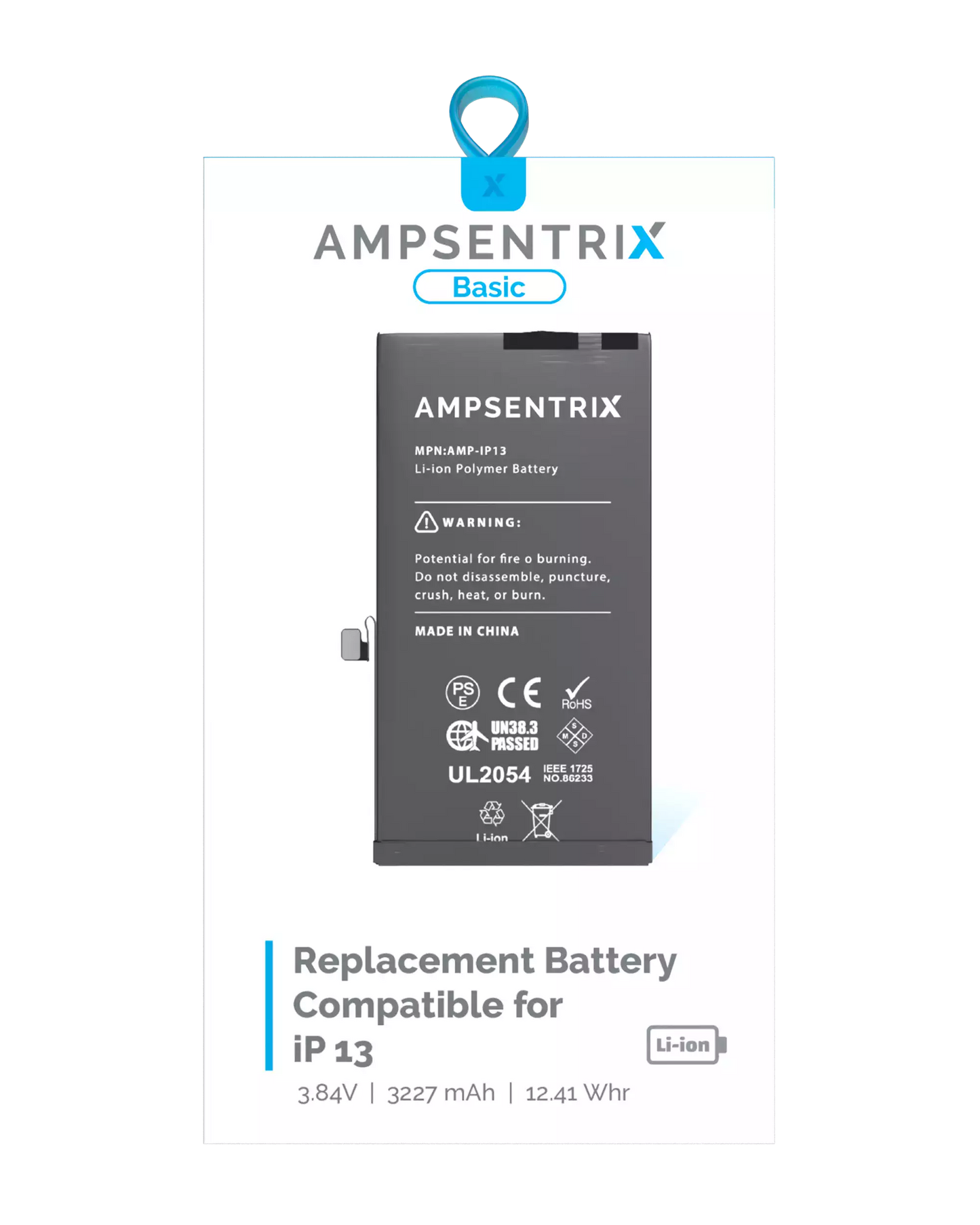 Batería AmpSentrix Basic iPhone 13