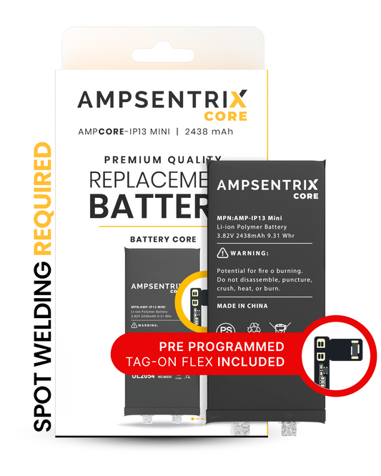Batería AmpSentrix Core Tag-On Flex iPhone 13 Mini