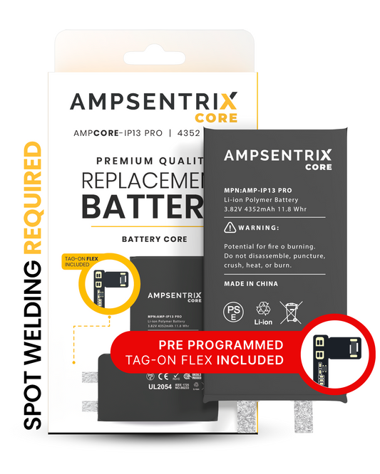 Batería AmpSentrix Core Tag-on Flex iPhone 13 Pro
