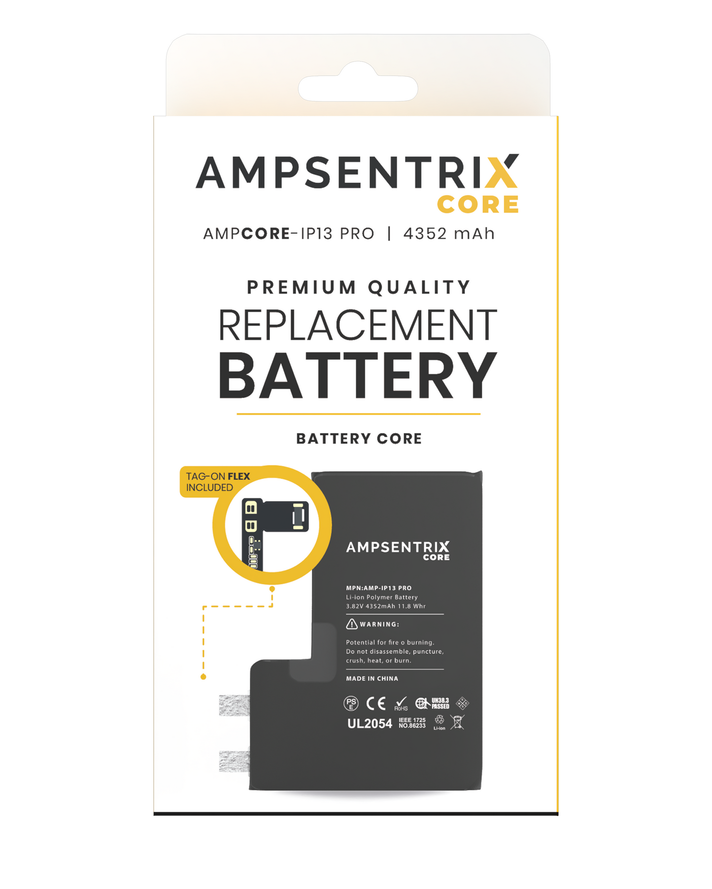 Batería iPhone 13 sin Flex Ampsentrix – UMX Refacciones