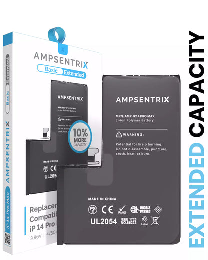 Bateria AmpSentrix Basic Cap. Extendida iPhone 14 Pro Max
