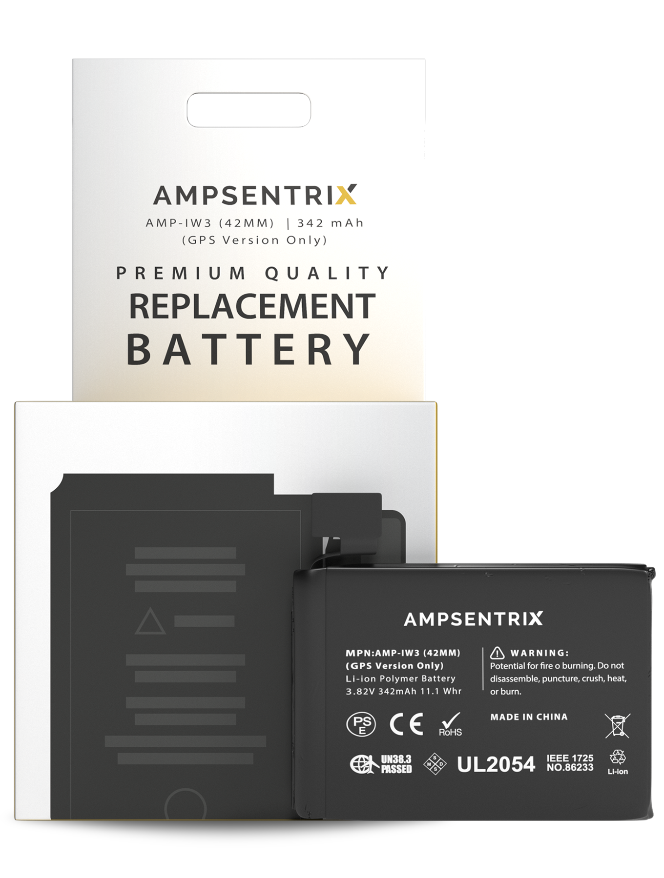 Bateria Ampsentrix Series 3 (42MM) (GPS)