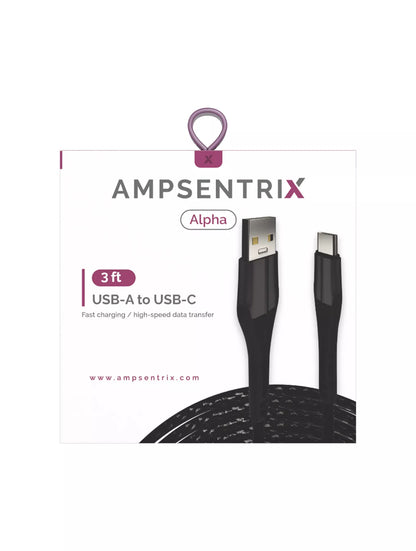 Cable AmpSentrix USB Tipo C a USB Tipo A 3'