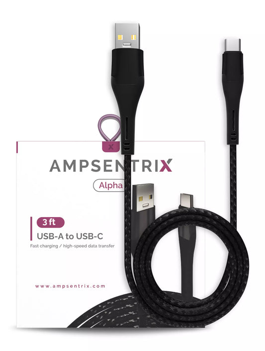 Cable AmpSentrix USB Tipo C a USB Tipo A 3'