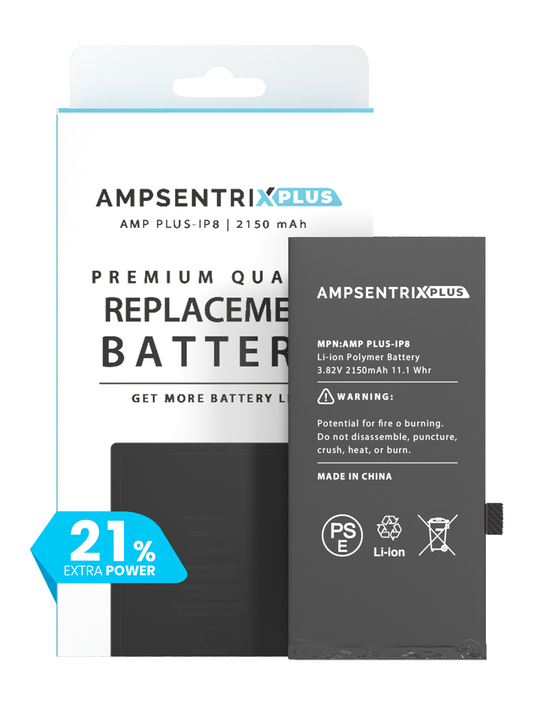 Batería AmpSentrix Cap. Extendida iPhone 8
