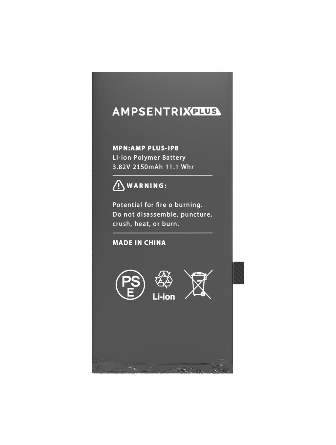 Batería AmpSentrix Cap. Extendida iPhone 8